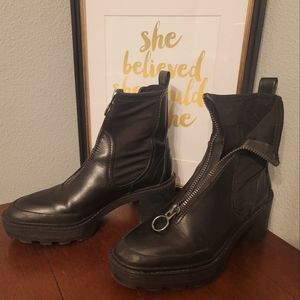 Zara Heel Boots UK Size 38/US size 7 1/2